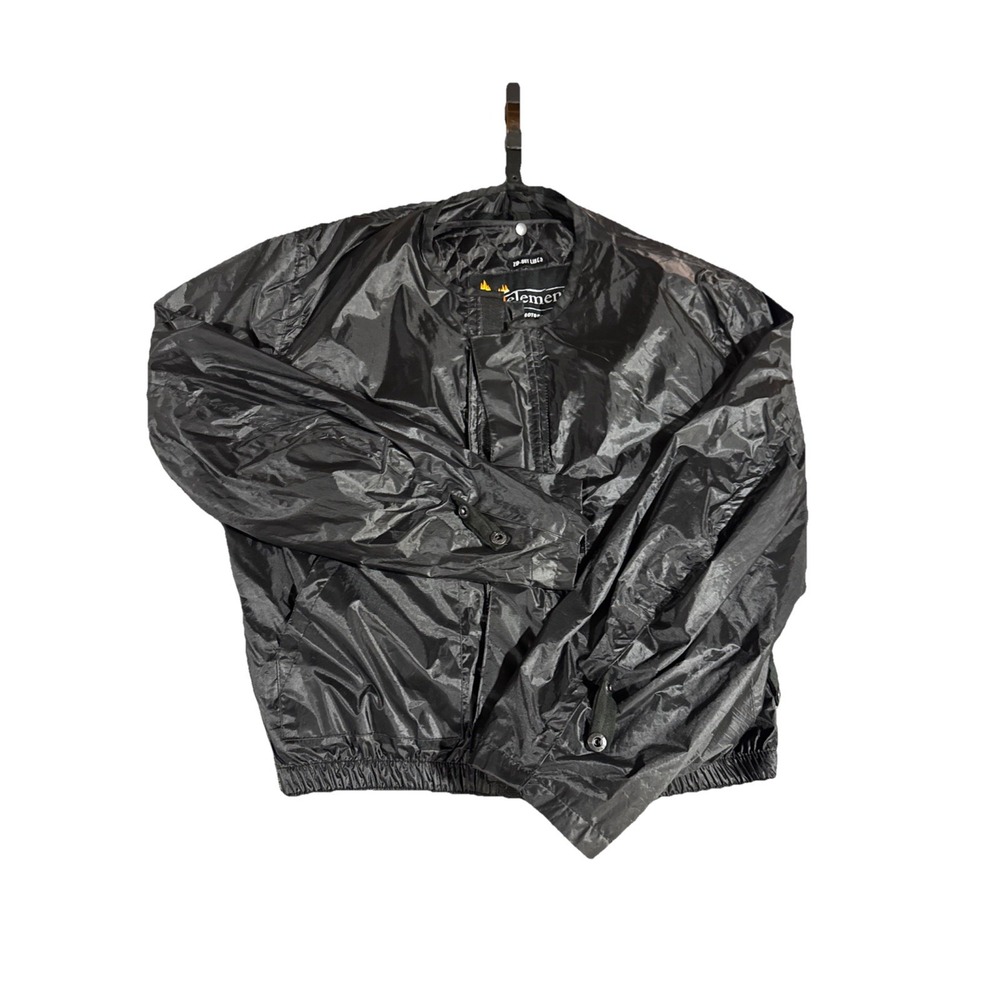Xelement Jacket Men L Black Full Zip Nylon Zip-Out Liner Motorcycle Waterproof